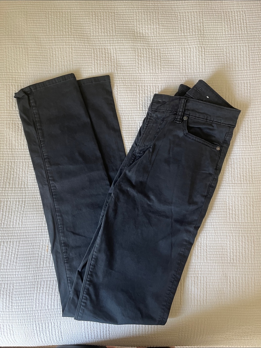 American Eagle Outfitters Men's Slim Straight Black Jeans